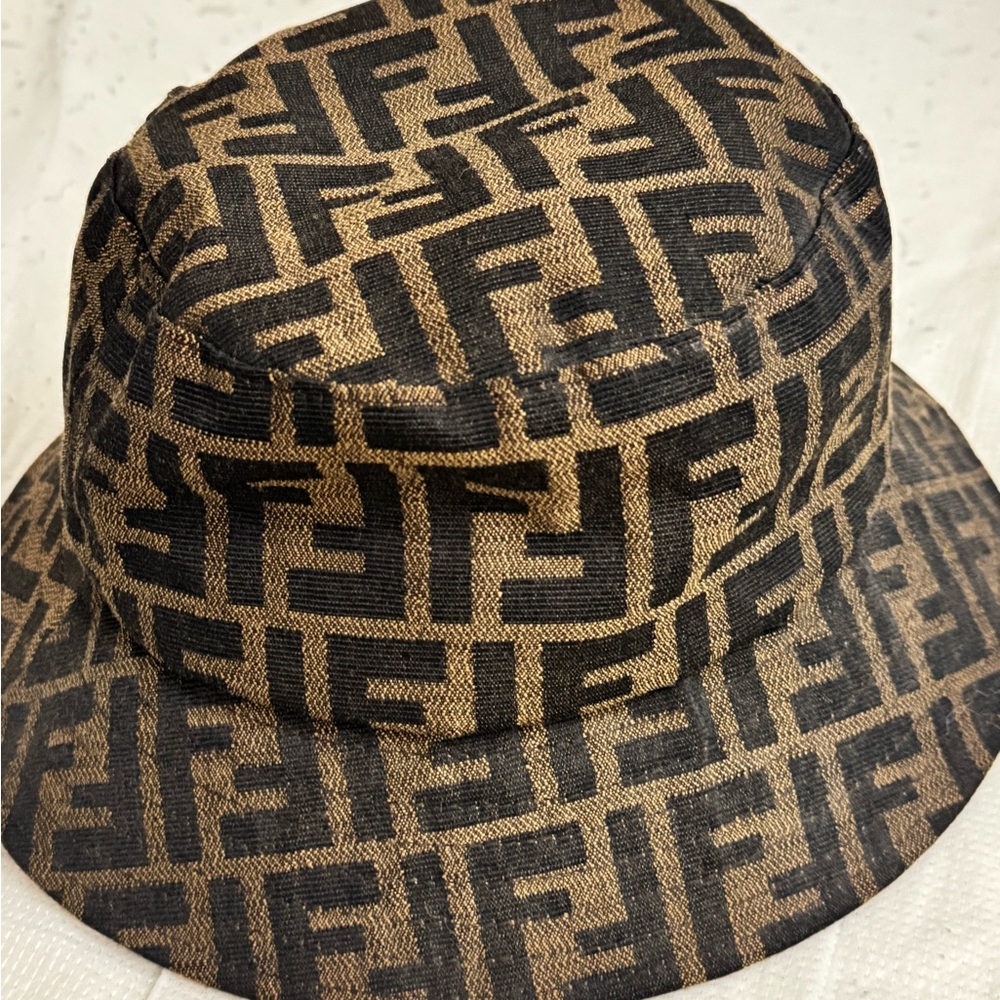 Fendi zucca bucket hat authentic